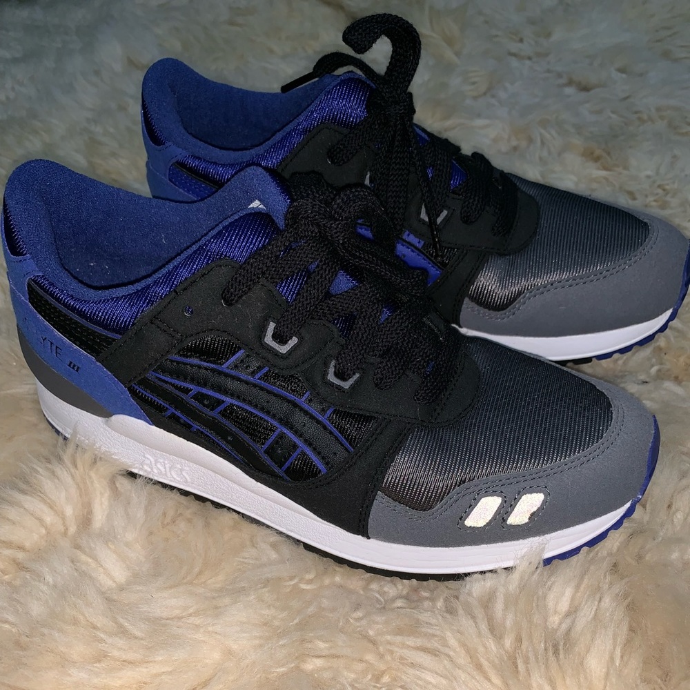 ASICS blue and black sneaker